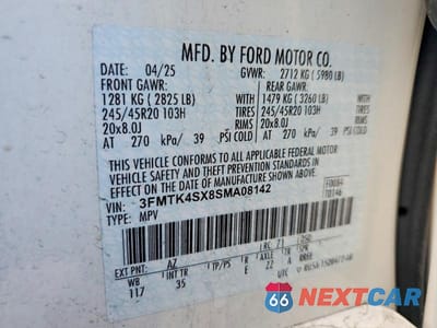 Zdjęcie 14 z 14 samochodu: 2025 FORD MUSTANG MACH-E GT VIN:3FMTK4SX8SMA08142 - miniatura