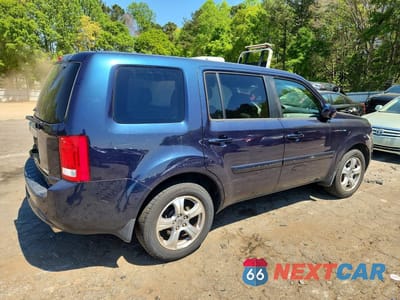 Trzecie zdjęcie samochodu z tyłu: 2012 HONDA PILOT EXL VIN:5FNYF4H55CB078305 - miniatura