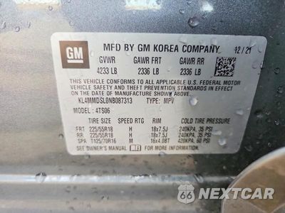Zdjęcie 12 z 12 samochodu: 2022 BUICK ENCORE GX SELECT VIN:KL4MMDSL0NB087313 - miniatura