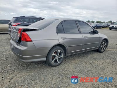 Trzecie zdjęcie samochodu z tyłu: 2004 HONDA CIVIC LX VIN:2HGES16574H640699 - miniatura
