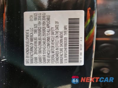 Zdjęcie 13 z 13 samochodu: 2024 HONDA PILOT ELITE VIN:5FNYG1H81RB035305 - miniatura