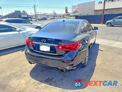 Czwarte zdjęcie samochodu z boku: 2015 INFINITI Q50 BASE VIN:JN1BV7AP1FM335416 - miniatura