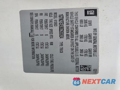 Zdjęcie 12 z 12 samochodu: 2011 GMC SIERRA K1500 VIN:1GTN2TEA0BZ268824 - miniatura