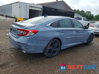 Trzecie zdjęcie samochodu z tyłu: 2021 HONDA ACCORD SPORT VIN:1HGCV1F31MA122566 - miniatura