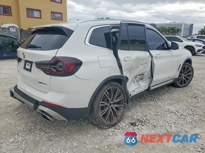 Trzecie zdjęcie samochodu z tyłu: 2022 BMW X3 SDRIVE30I VIN:WBX47DP05NN165579 - miniatura