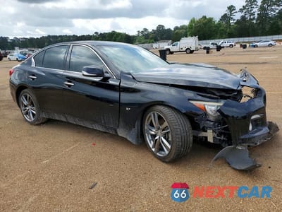 Czwarte zdjęcie samochodu z boku: 2015 INFINITI Q50 PREMIUM VIN:JN1BV7AP4FM335149 - miniatura