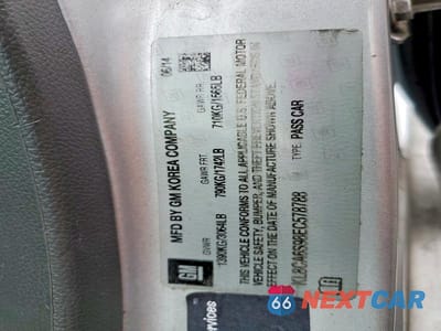 Zdjęcie 12 z 12 samochodu: 2014 CHEVROLET SPARK VIN:KL8CA6S98EC578788 - miniatura