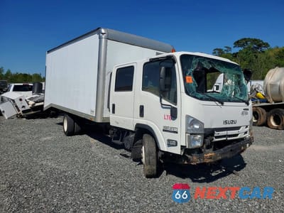 Czwarte zdjęcie samochodu z boku: 2018 ISUZU NPR HD BOX TRUCK VIN:54DC4J1B9JS807187 - miniatura