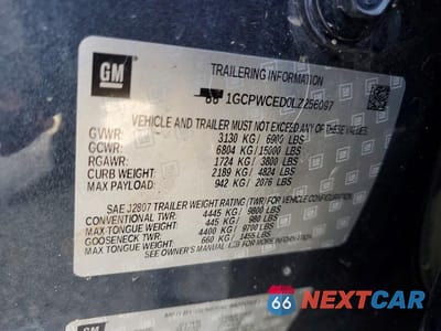 Zdjęcie 12 z 12 samochodu: 2020 CHEVROLET SILVERADO C1500 LT VIN:1GCPWCED0LZ256097 - miniatura