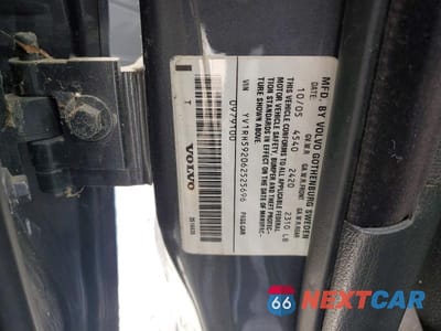 Zdjęcie 12 z 12 samochodu: 2006 VOLVO S60 2.5T VIN:YV1RH592062525696 - miniatura