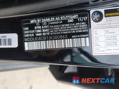Zdjęcie 12 z 12 samochodu: 2018 MERCEDES-BENZ S 560 VIN:WDDUG8DB1JA380863 - miniatura