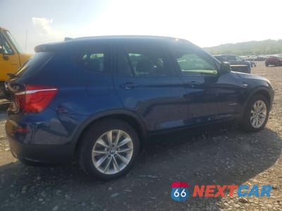Trzecie zdjęcie samochodu z tyłu: 2013 BMW X3 XDRIVE28I VIN:5UXWX9C51D0A26020 - miniatura