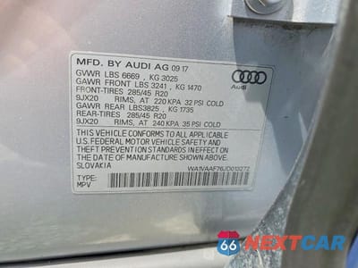 Zdjęcie 13 z 13 samochodu: 2018 AUDI Q7 BASE VIN:WA1VAAF76JD013272 - miniatura