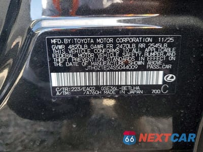 Zdjęcie 13 z 13 samochodu: 2025 LEXUS IS 350 F SPORT VIN:JTHGZ1E24S5044009 - miniatura