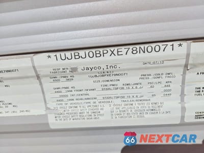Zdjęcie 10 z 10 samochodu: 2014 JAYCO JAYFLIGHT CAMPER VIN:1UJBJ0BPXE78N0071 - miniatura