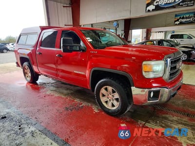 Czwarte zdjęcie samochodu z boku: 2014 GMC SIERRA K1500 SLE VIN:3GTU2UEH4EG239202 - miniatura