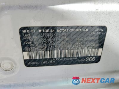 Zdjęcie 14 z 14 samochodu: 2017 MITSUBISHI OUTLANDER SE VIN:JA4AD3A33HZ058494 - miniatura