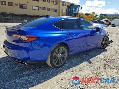 Trzecie zdjęcie samochodu z tyłu: 2023 ACURA TLX A-SPEC VIN:19UUB6F52PA002808 - miniatura
