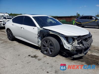 Czwarte zdjęcie samochodu z boku: 2022 ACURA TLX TECH A VIN:19UUB5F56NA003144 - miniatura