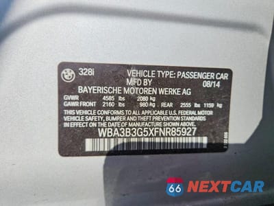 Zdjęcie 13 z 13 samochodu: 2015 BMW 328 XI VIN:WBA3B3G5XFNR85927 - miniatura