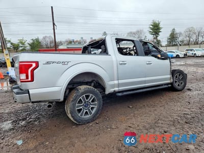 Trzecie zdjęcie samochodu z tyłu: 2016 FORD F150 SUPERCREW VIN:1FTEW1EF2GFB61173 - miniatura