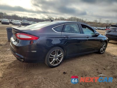 Trzecie zdjęcie samochodu z tyłu: 2014 FORD FUSION TITANIUM VIN:3FA6P0K95ER216568 - miniatura