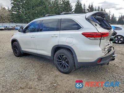 Drugie zdjęcie samochodu z przodu: 2019 TOYOTA HIGHLANDER XLE VIN:5TDJZRFH9KS620437 - miniatura