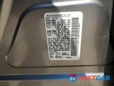 Zdjęcie 13 z 13 samochodu: 2011 NISSAN ROGUE S VIN:JN8AS5MV1BW665477 - miniatura