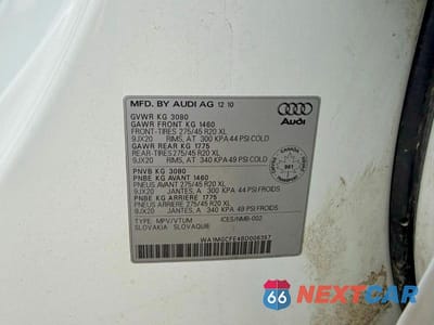 Zdjęcie 10 z 10 samochodu: 2011 AUDI Q7 PREMIUM PLUS VIN:WA1MGCFE4BD006357 - miniatura