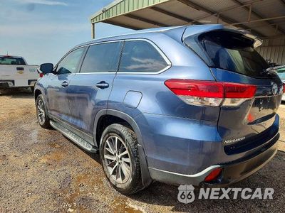 Drugie zdjęcie samochodu z przodu: 2019 TOYOTA HIGHLANDER XLE VIN:5TDKZRFH0KS307653 - miniatura