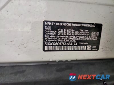 Zdjęcie 13 z 13 samochodu: 2019 BMW X5 XDRIVE40I VIN:5UXCR6C57KLK84174 - miniatura