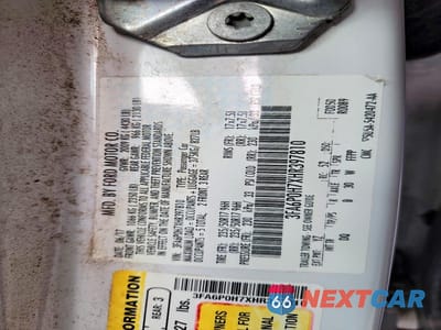 Zdjęcie 12 z 12 samochodu: 2017 FORD FUSION SE VIN:3FA6P0H7XHR397810 - miniatura