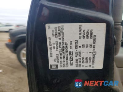 Zdjęcie 12 z 12 samochodu: 2002 CHEVROLET S TRUCK S10 VIN:1GCCS195328138552 - miniatura