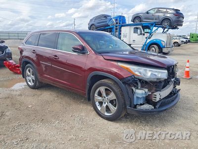Czwarte zdjęcie samochodu z boku: 2015 TOYOTA HIGHLANDER LIMITED PLATINUM VIN:5TDDKRFH0FS107861 - miniatura