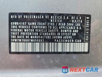 Zdjęcie 13 z 13 samochodu: 2026 VOLKSWAGEN JETTA VIN:3VW7W7BU8TM050052 - miniatura