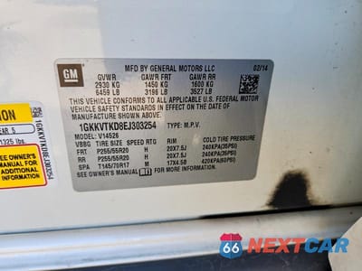 Zdjęcie 13 z 13 samochodu: 2014 GMC ACADIA DENALI VIN:1GKKVTKD8EJ303254 - miniatura