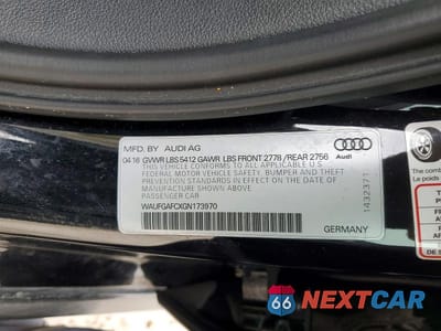 Zdjęcie 12 z 12 samochodu: 2016 AUDI A6 PREMIUM PLUS VIN:WAUFGAFCXGN173970 - miniatura