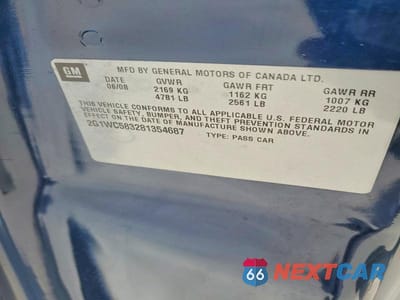 Zdjęcie 12 z 12 samochodu: 2008 CHEVROLET IMPALA LT VIN:2G1WC583281354687 - miniatura
