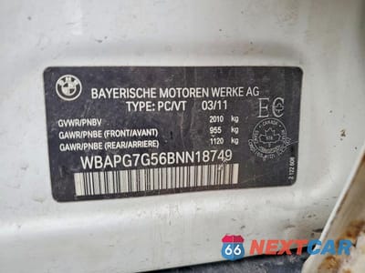 Zdjęcie 12 z 12 samochodu: 2011 BMW 323 I VIN:WBAPG7G56BNN18749 - miniatura