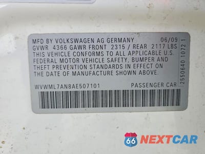 Zdjęcie 12 z 12 samochodu: 2010 VOLKSWAGEN CC SPORT VIN:WVWML7AN8AE507101 - miniatura
