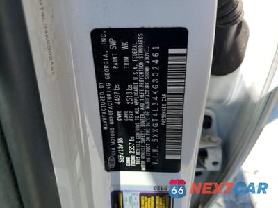 Zdjęcie 13 z 13 samochodu: 2019 KIA OPTIMA S VIN:5XXGT4L34KG302461 - miniatura