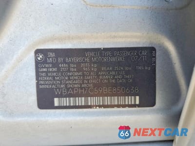 Zdjęcie 12 z 12 samochodu: 2011 BMW 328 I VIN:WBAPH7C59BE850638 - miniatura