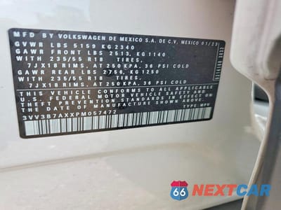 Zdjęcie 13 z 13 samochodu: 2023 VOLKSWAGEN TIGUAN SE VIN:3VV3B7AXXPM057472 - miniatura