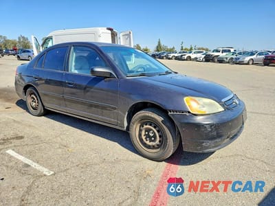 Czwarte zdjęcie samochodu z boku: 2003 HONDA CIVIC LX VIN:2HGES16583H616944 - miniatura