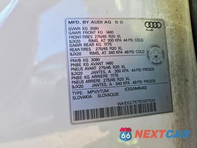 Zdjęcie 13 z 13 samochodu: 2014 AUDI Q7 PRESTIGE VIN:WA1DGCFE7ED007524 - miniatura