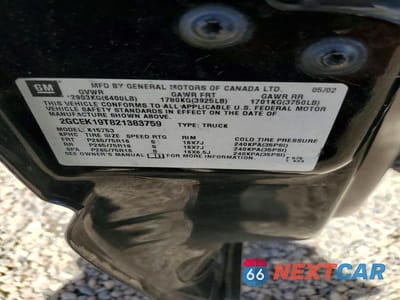 Zdjęcie 12 z 12 samochodu: 2002 CHEVROLET SILVERADO K1500 VIN:2GCEK19T821383759 - miniatura