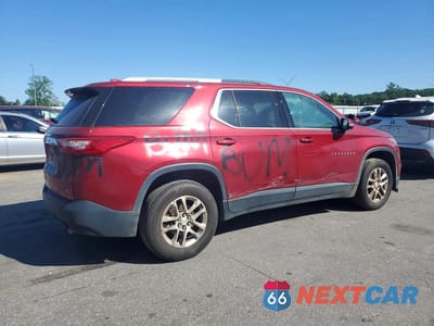 Trzecie zdjęcie samochodu z tyłu: 2018 CHEVROLET TRAVERSE LT VIN:1GNERGKW0JJ175650 - miniatura