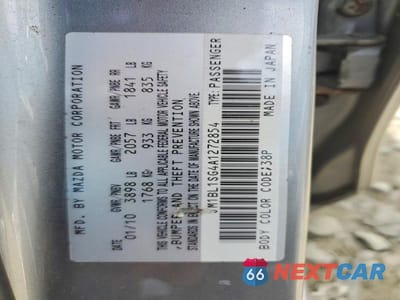 Zdjęcie 12 z 12 samochodu: 2010 MAZDA 3 I VIN:JM1BL1SG4A1272854 - miniatura