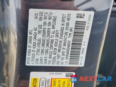 Zdjęcie 14 z 14 samochodu: 2025 HONDA CR-V EX VIN:2HKRS4H43SH483747 - miniatura