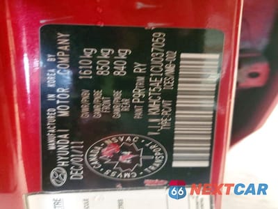 Zdjęcie 13 z 13 samochodu: 2012 HYUNDAI ACCENT GS VIN:KMHCT5AE1CU037059 - miniatura